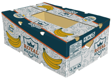 فروش موز با جعبه برند رویال